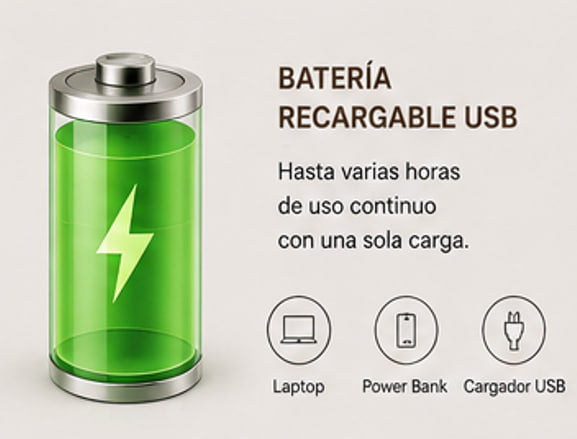 Espejo de tocador LED recargable con luces regulables de 3 colores, espejo cosmético portátil con Control táctil